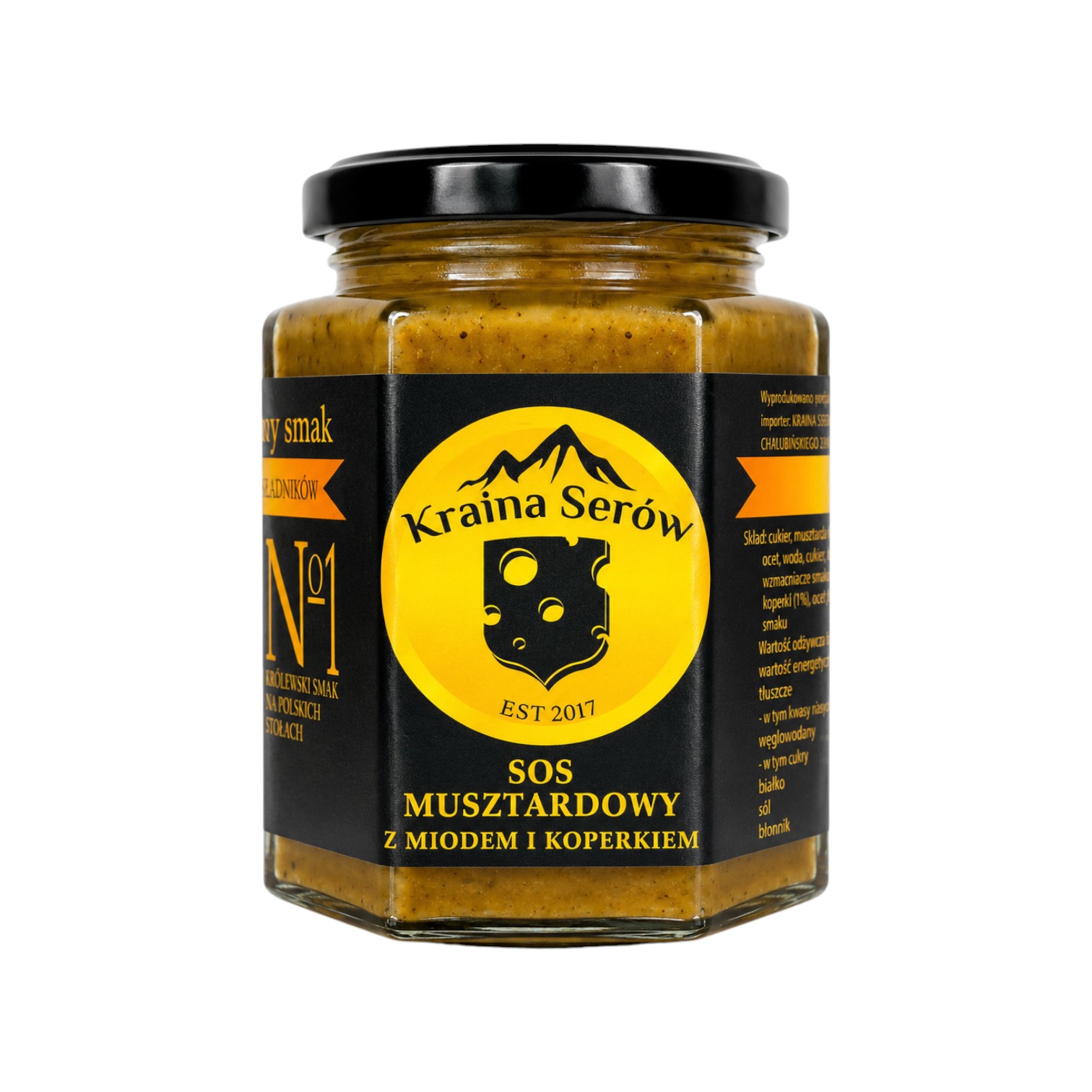 Sos Musztardowo-Miodowy z Koperkiem – Kraina Serów, 190ml
